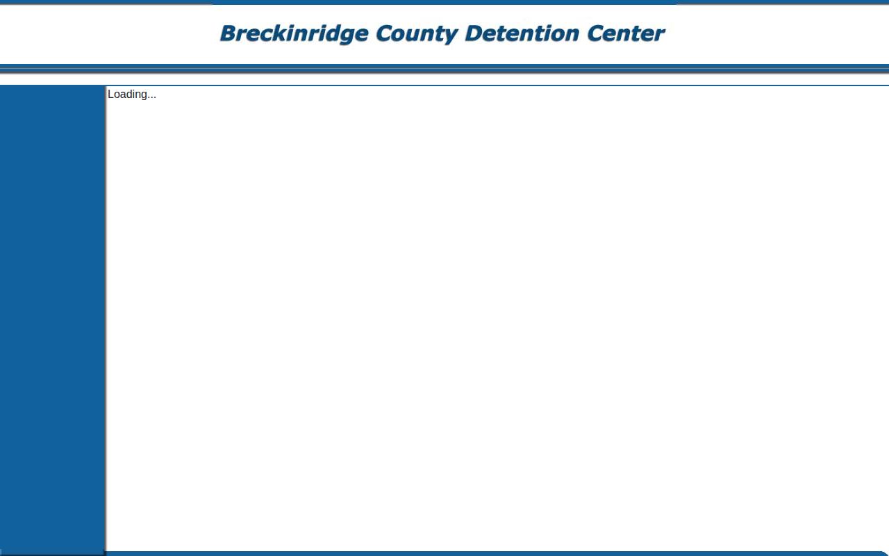 Breckinridge County Detention Center current-inmate list page