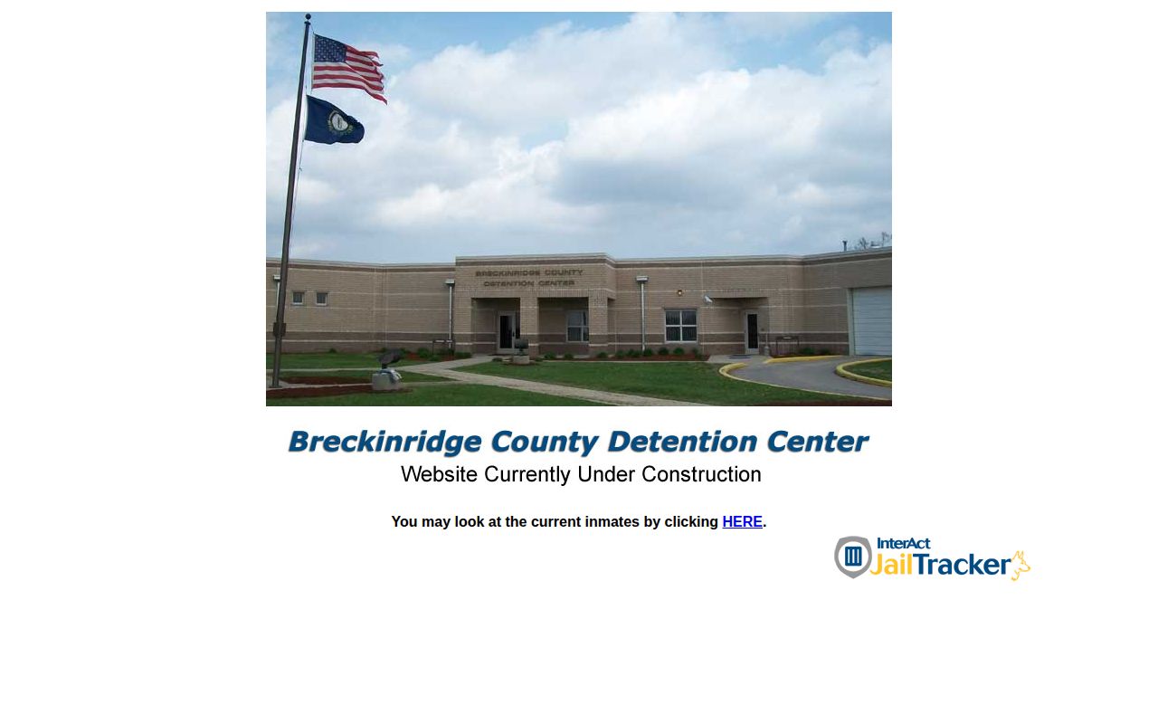 Official Breckinridge County Detention Center website serving Hancock County detainees
